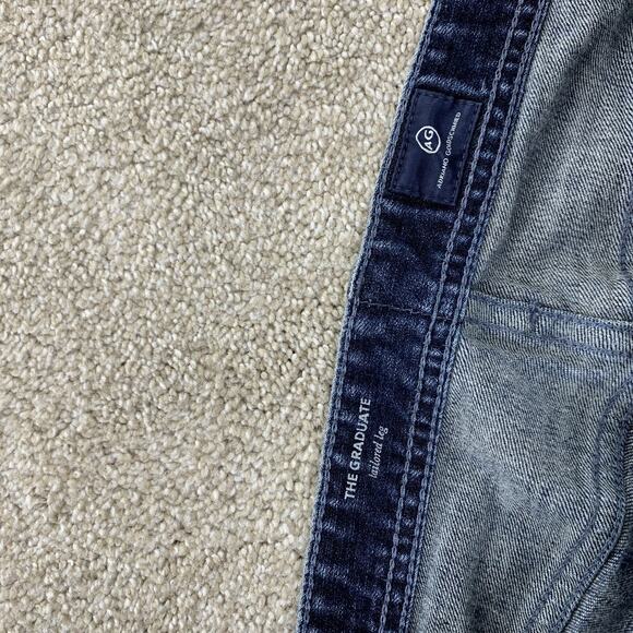 AG Adriano Goldschmied Jeans The Graduate Tailored Size 40 X 30" In HEMMED 17-12 - Picture 4 of 9